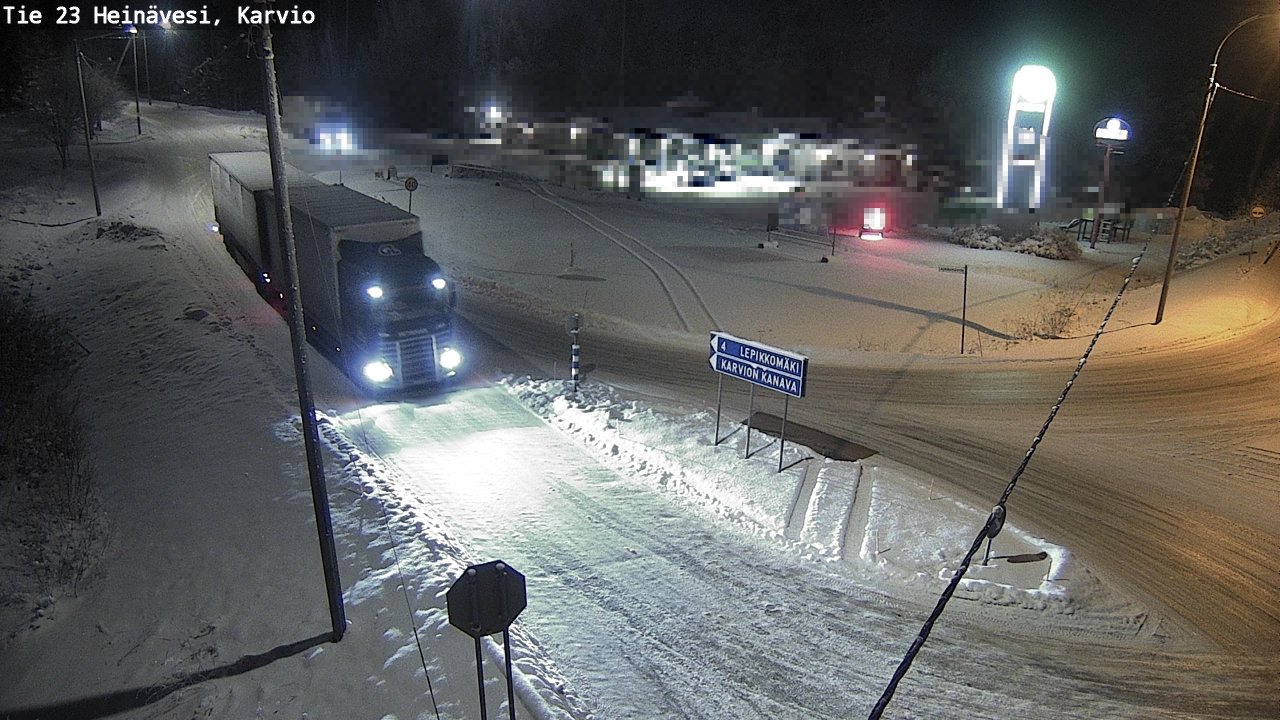 Weather Camera Image Road 23 Heinävesi, Karvio, Heinävesi, Pohjois-Karjala