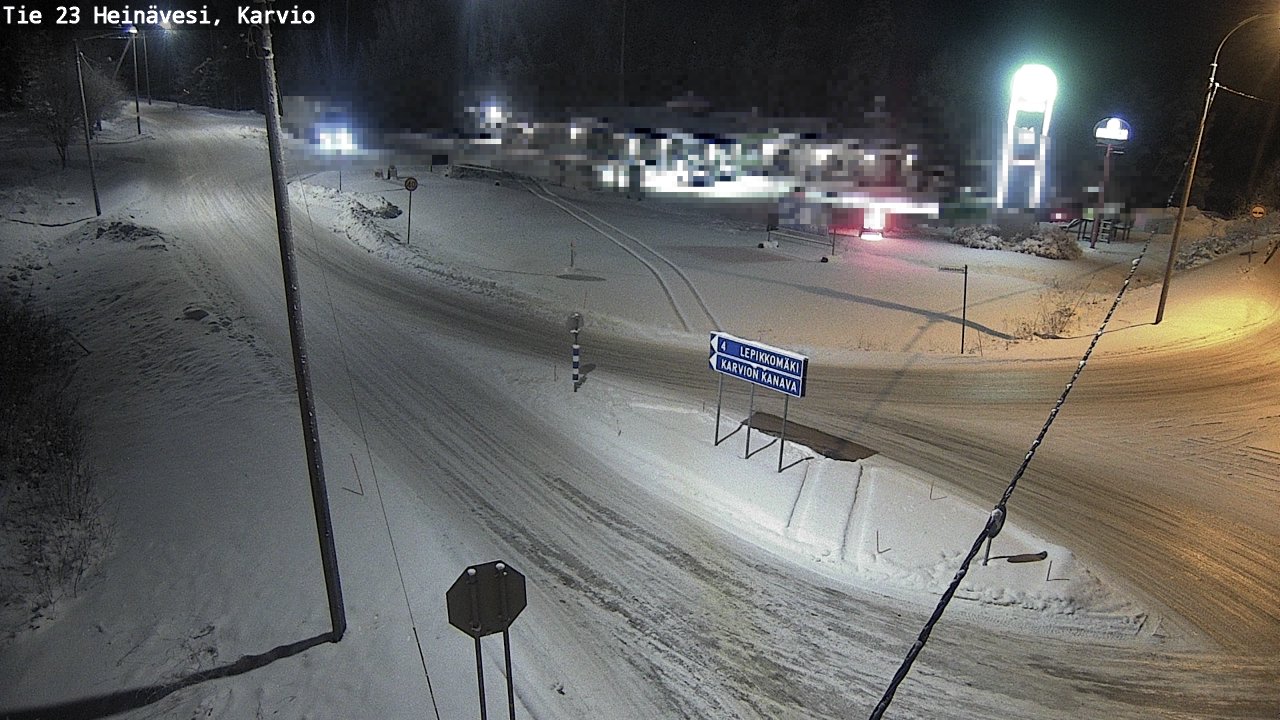 Weather Camera Image Road 23 Heinävesi, Karvio, Heinävesi, Pohjois-Karjala