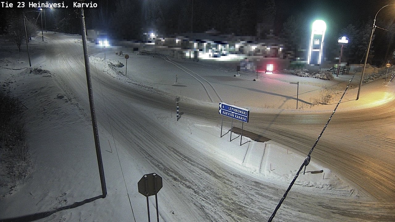 Weather Camera Image Road 23 Heinävesi, Karvio, Heinävesi, Pohjois-Karjala