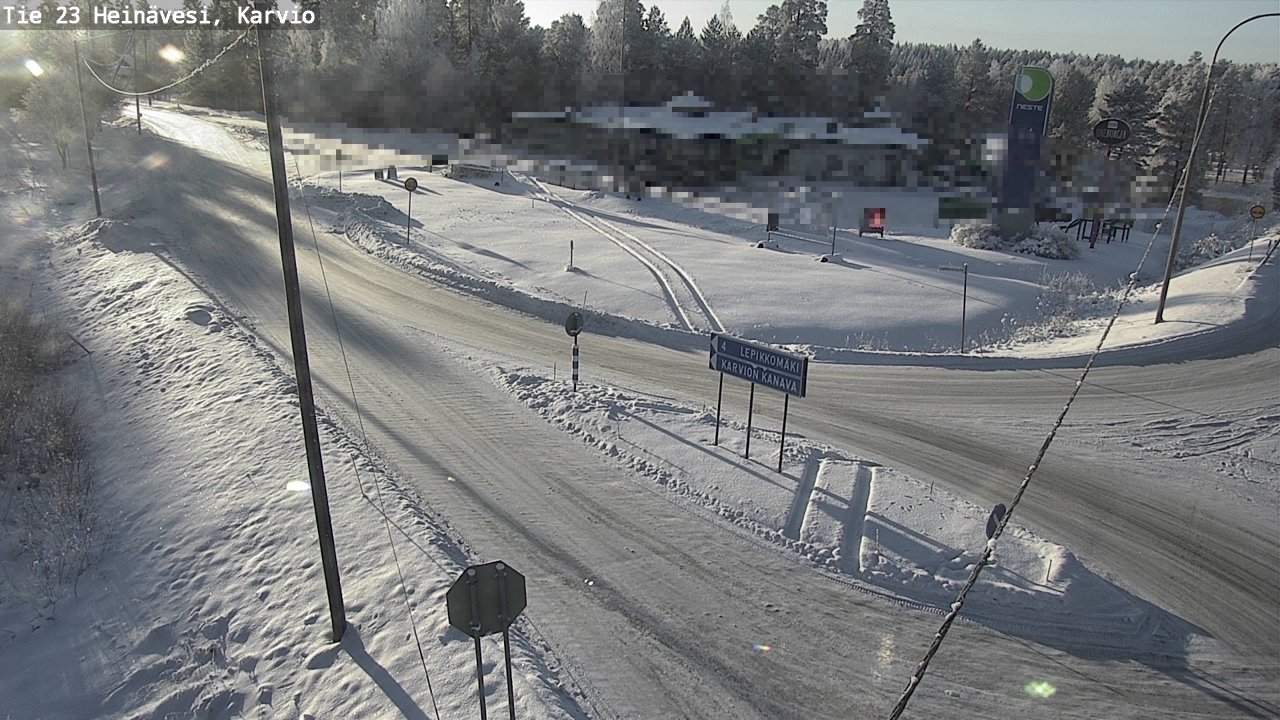 Weather Camera Image Road 23 Heinävesi, Karvio, Heinävesi, Pohjois-Karjala