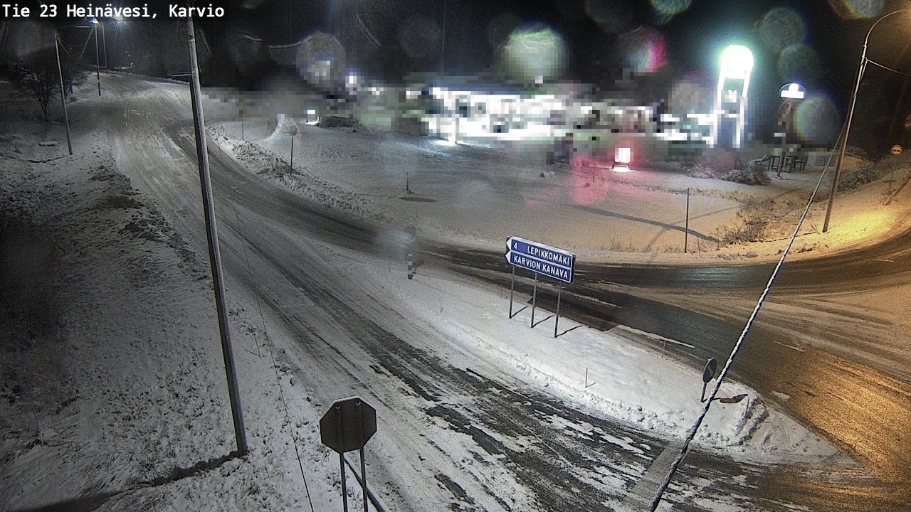 Weather Camera Image Väg 23 Heinävesi, Karvio, Heinävesi, Pohjois-Karjala
