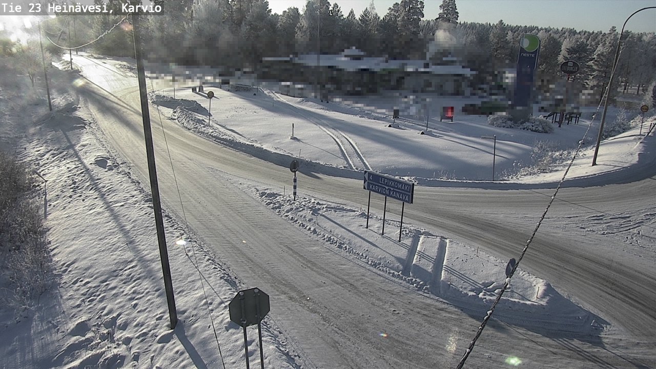 Weather Camera Image Road 23 Heinävesi, Karvio, Heinävesi, Pohjois-Karjala