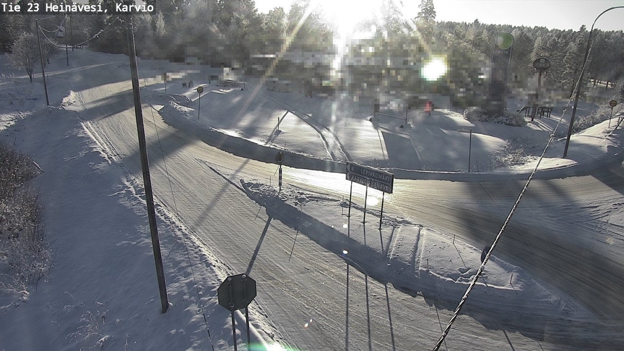 Weather Camera Image Road 23 Heinävesi, Karvio, Heinävesi, Pohjois-Karjala