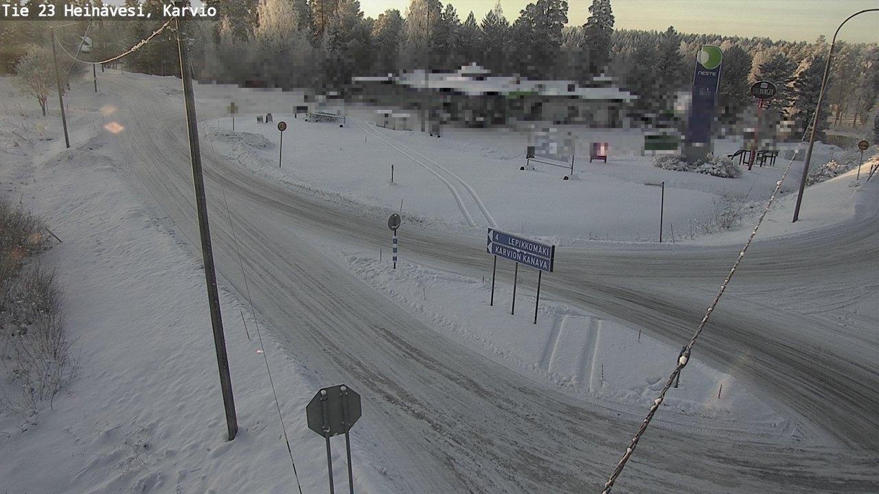 Weather Camera Image Road 23 Heinävesi, Karvio, Heinävesi, Pohjois-Karjala