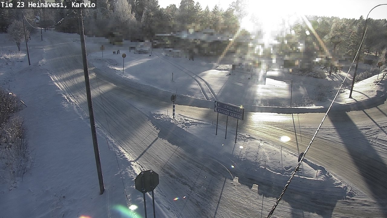 Weather Camera Image Road 23 Heinävesi, Karvio, Heinävesi, Pohjois-Karjala