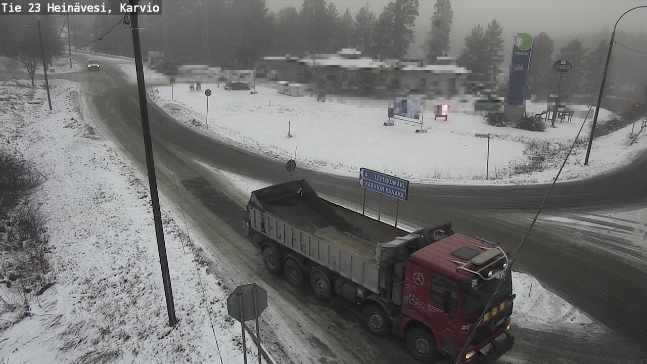 Weather Camera Image Road 23 Heinävesi, Karvio, Heinävesi, Pohjois-Karjala