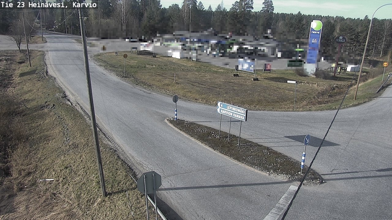 Weather Camera Image Väg 23 Heinävesi, Karvio, Heinävesi, Pohjois-Karjala