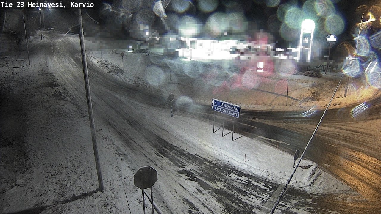 Weather Camera Image Väg 23 Heinävesi, Karvio, Heinävesi, Pohjois-Karjala