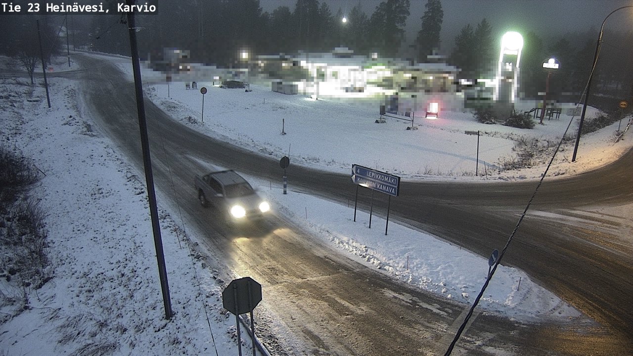 Weather Camera Image Väg 23 Heinävesi, Karvio, Heinävesi, Pohjois-Karjala