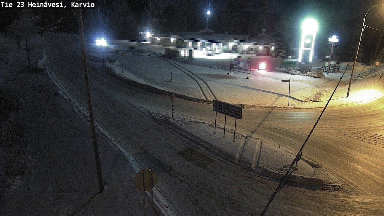 Weather Camera Image Väg 23 Heinävesi, Karvio, Heinävesi, Pohjois-Karjala