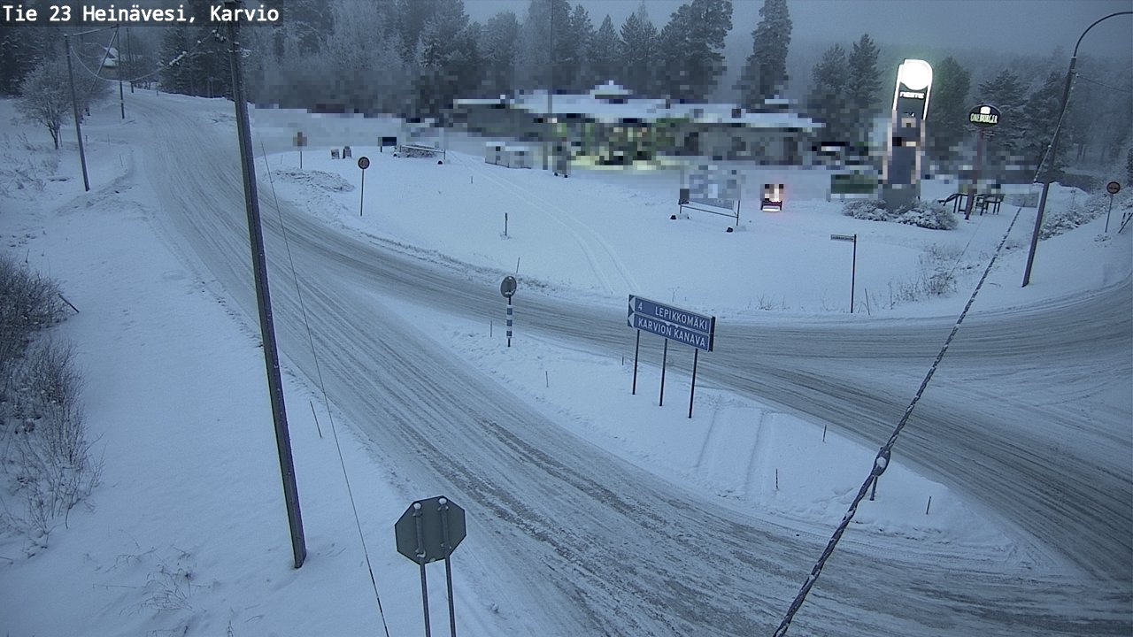 Weather Camera Image Road 23 Heinävesi, Karvio, Heinävesi, Pohjois-Karjala