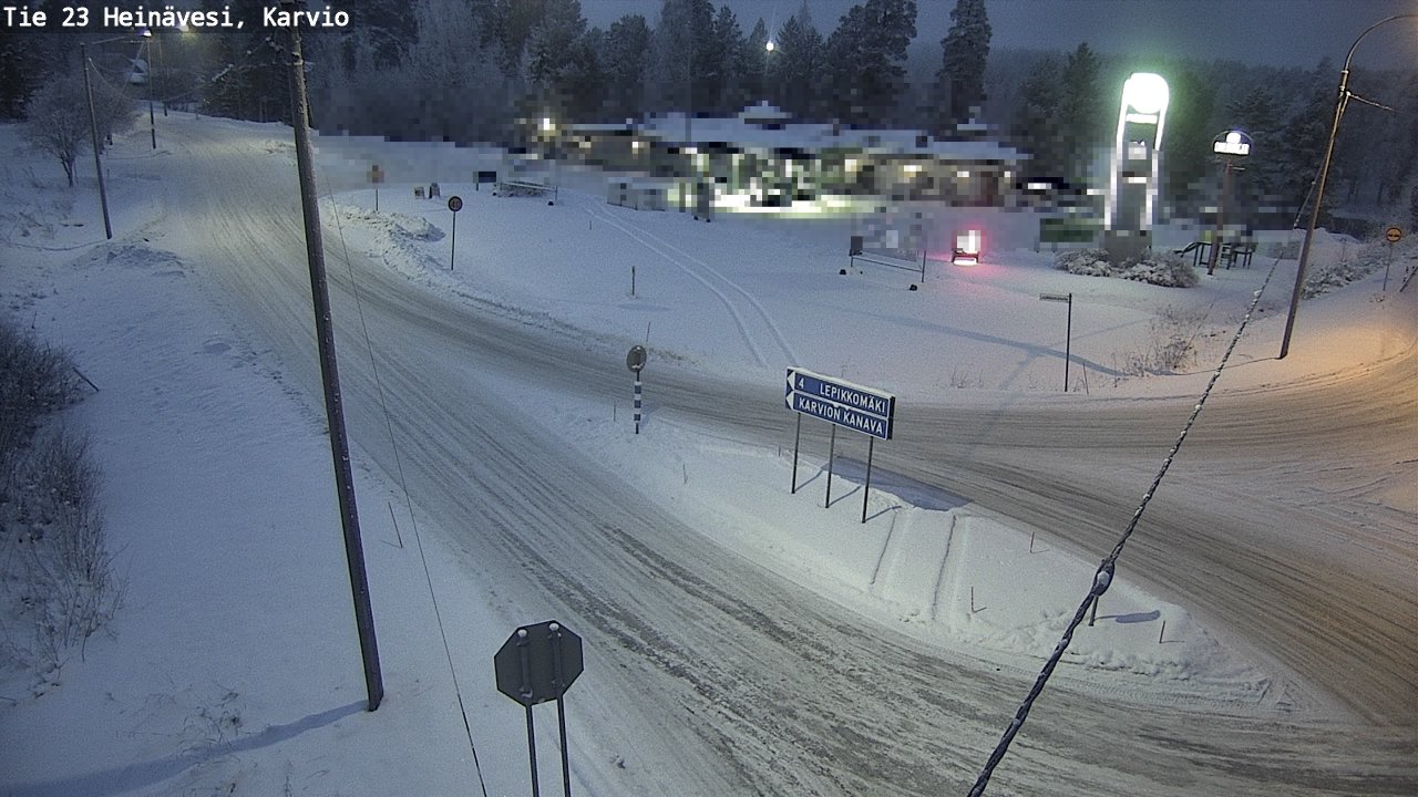 Weather Camera Image Road 23 Heinävesi, Karvio, Heinävesi, Pohjois-Karjala