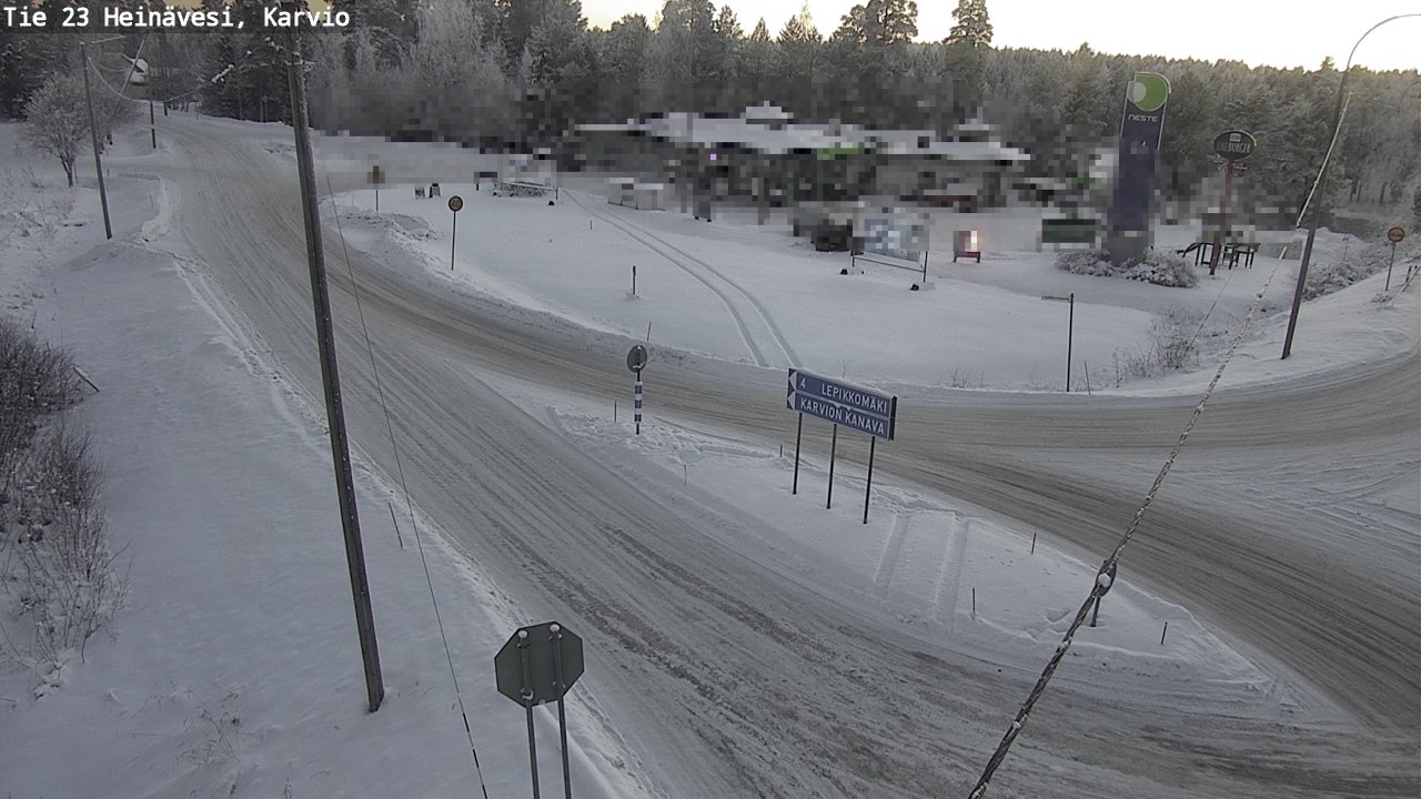 Weather Camera Image Road 23 Heinävesi, Karvio, Heinävesi, Pohjois-Karjala