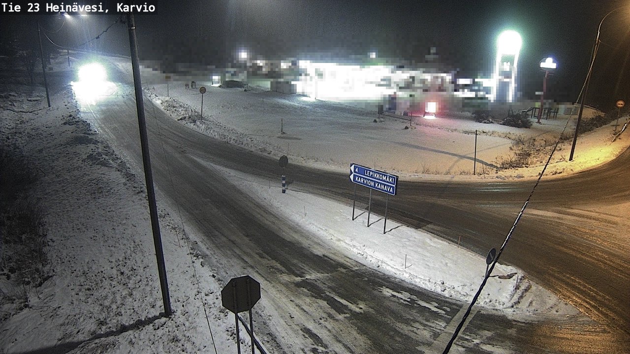 Weather Camera Image Väg 23 Heinävesi, Karvio, Heinävesi, Pohjois-Karjala