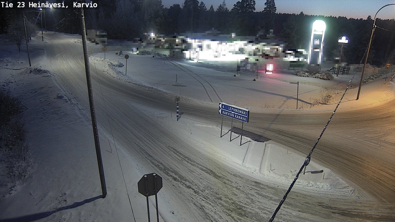 Weather Camera Image Road 23 Heinävesi, Karvio, Heinävesi, Pohjois-Karjala