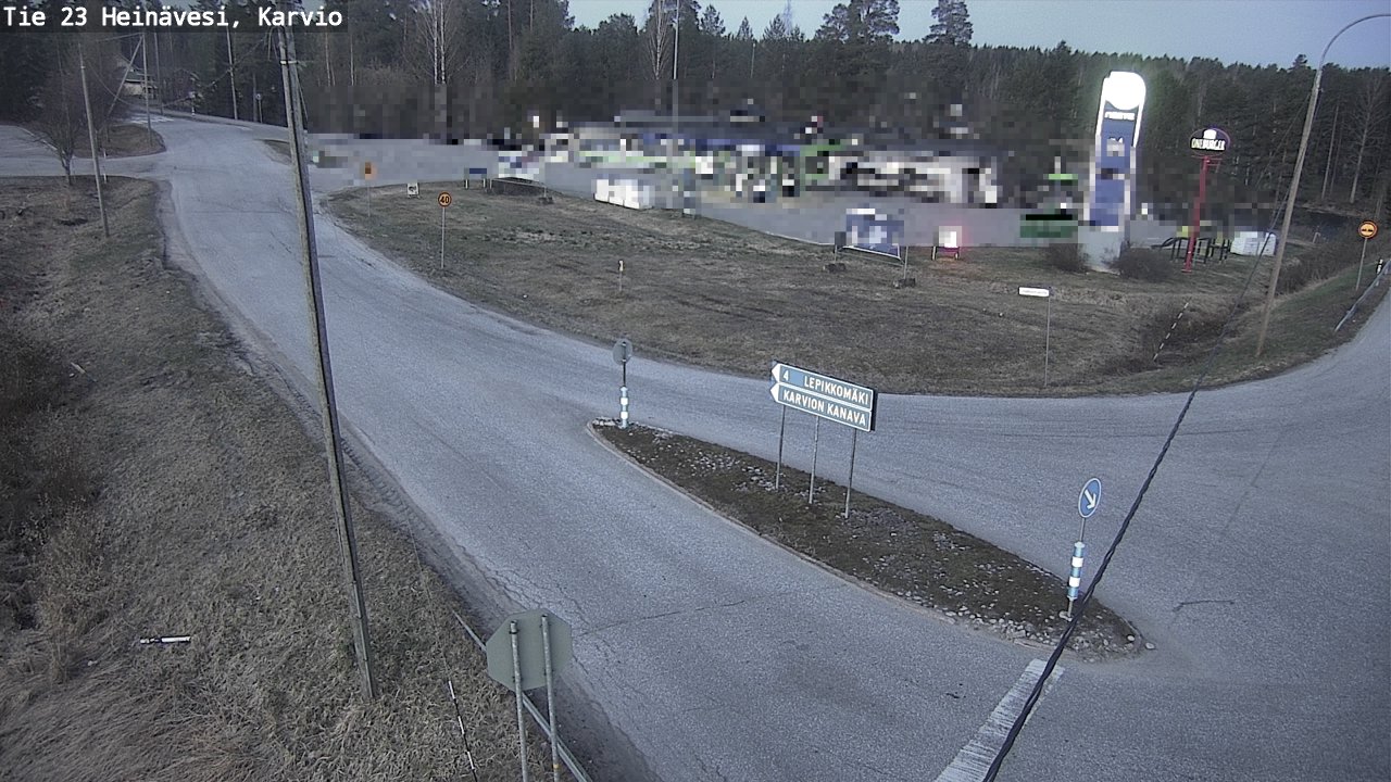 Weather Camera Image Road 23 Heinävesi, Karvio, Heinävesi, Pohjois-Karjala