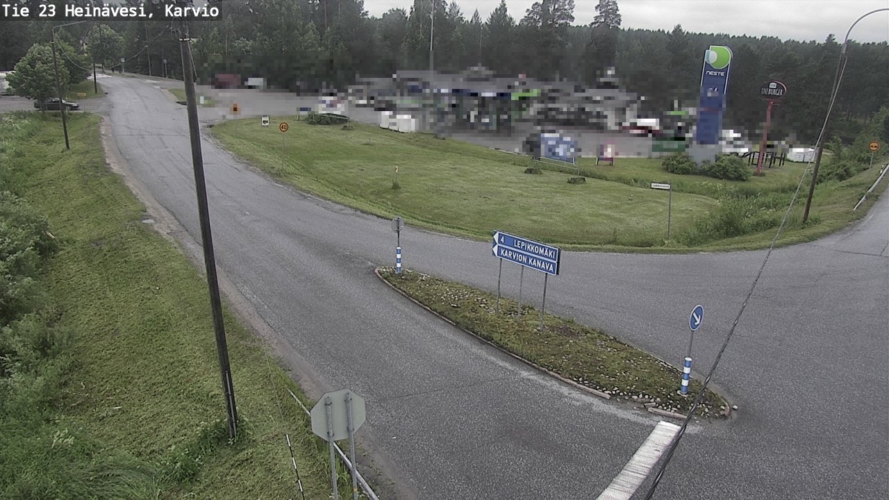 Weather Camera Image Väg 23 Heinävesi, Karvio, Heinävesi, Pohjois-Karjala