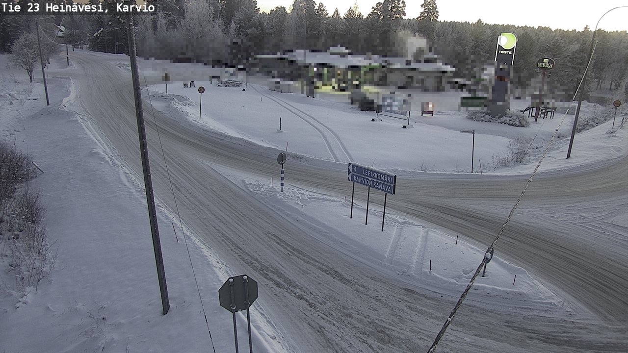 Weather Camera Image Road 23 Heinävesi, Karvio, Heinävesi, Pohjois-Karjala