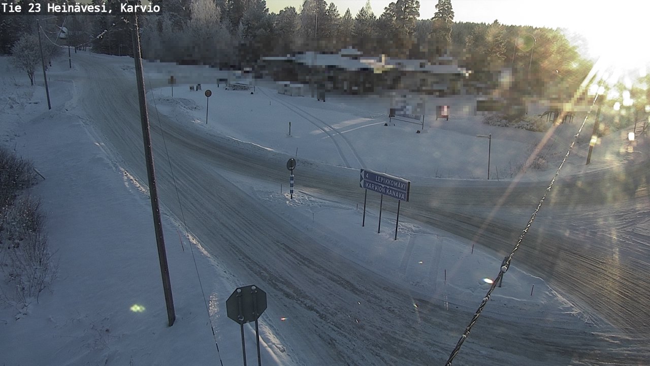 Weather Camera Image Road 23 Heinävesi, Karvio, Heinävesi, Pohjois-Karjala