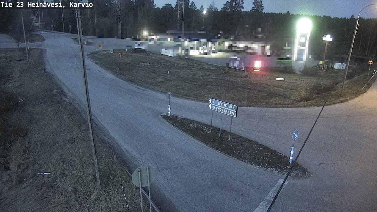 Weather Camera Image Road 23 Heinävesi, Karvio, Heinävesi, Pohjois-Karjala