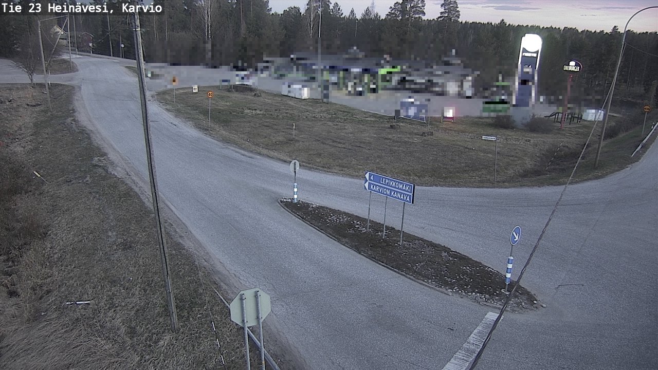 Weather Camera Image Road 23 Heinävesi, Karvio, Heinävesi, Pohjois-Karjala
