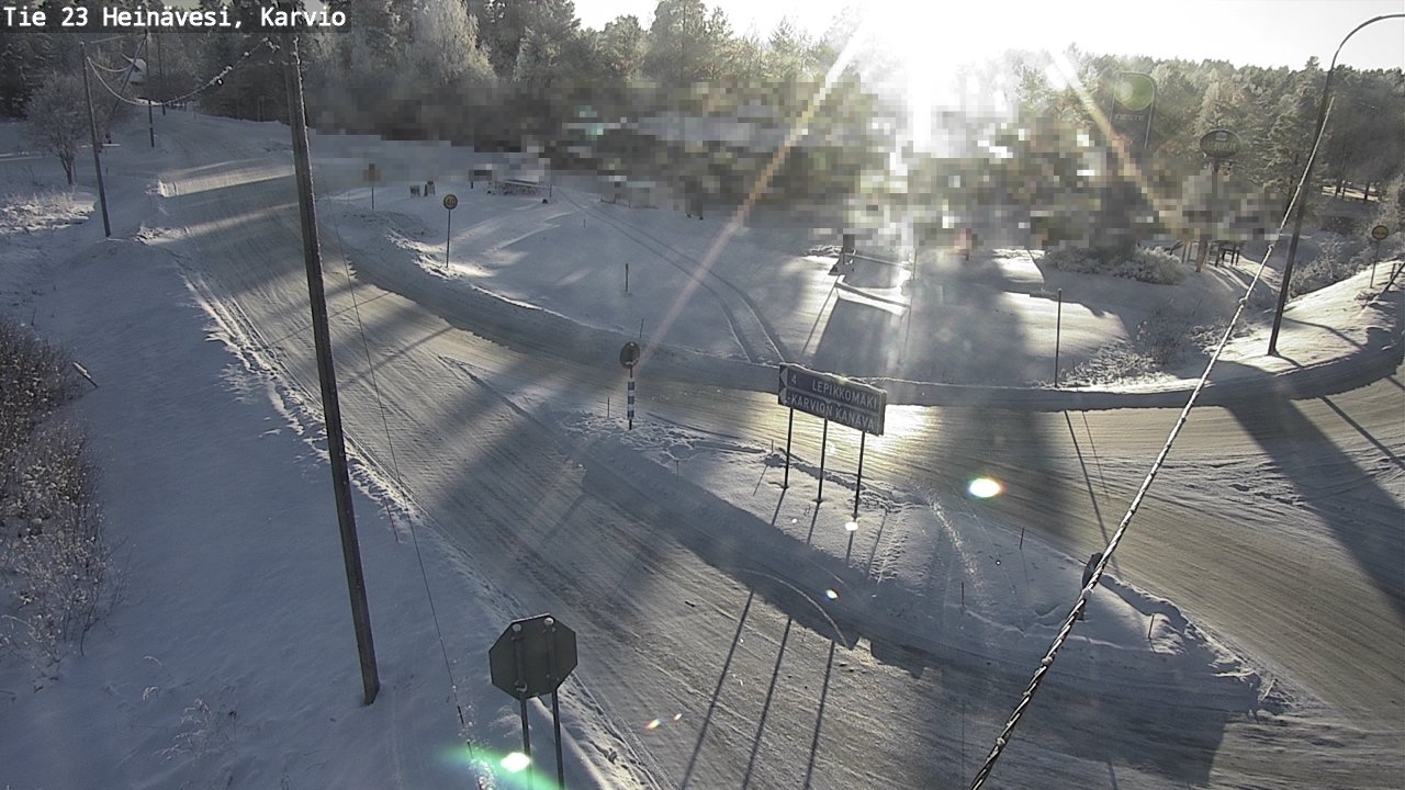 Weather Camera Image Road 23 Heinävesi, Karvio, Heinävesi, Pohjois-Karjala