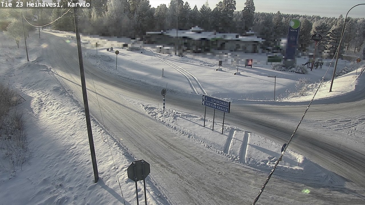 Weather Camera Image Road 23 Heinävesi, Karvio, Heinävesi, Pohjois-Karjala