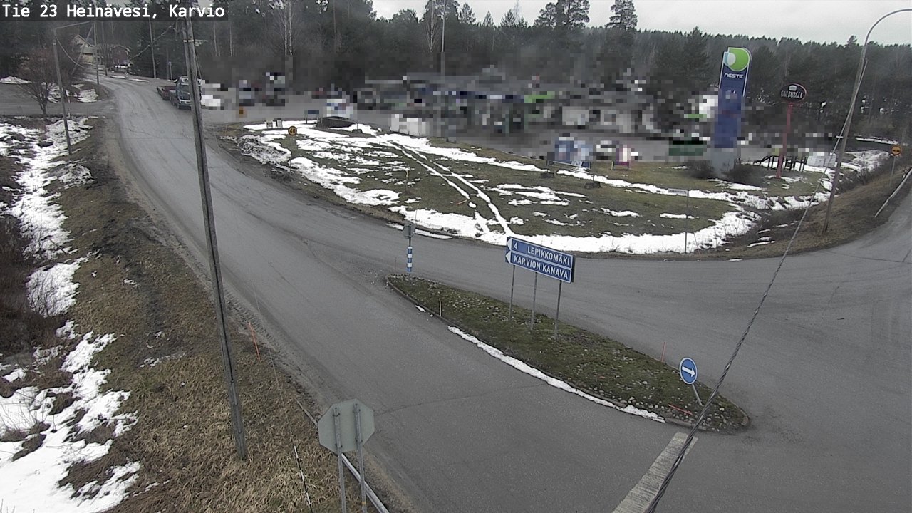 Weather Camera Image Väg 23 Heinävesi, Karvio, Heinävesi, Pohjois-Karjala