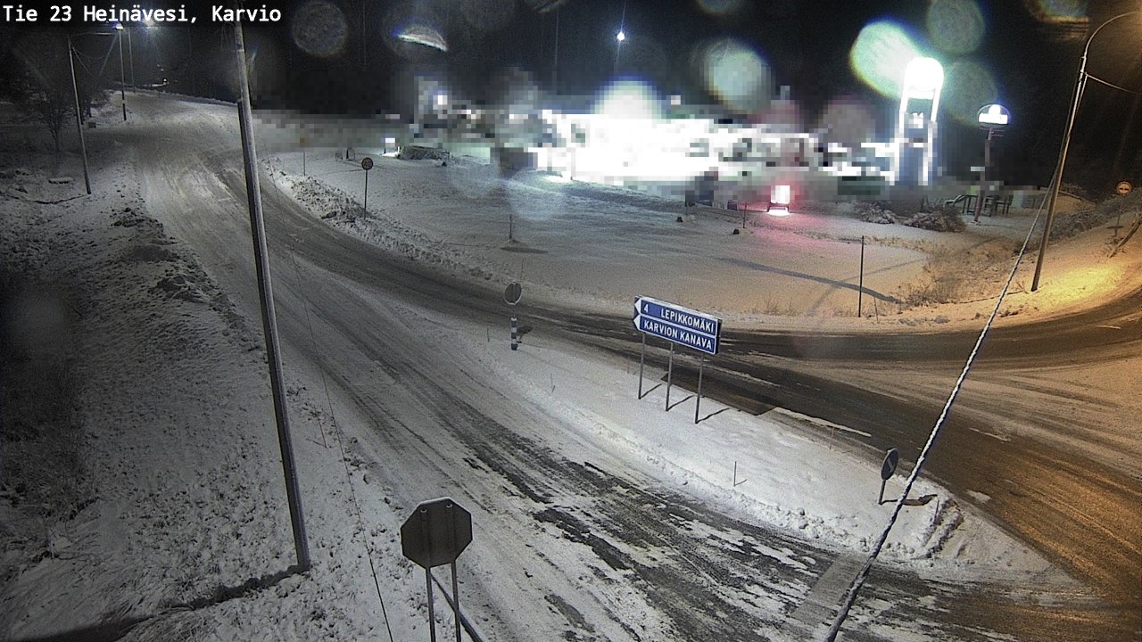 Weather Camera Image Väg 23 Heinävesi, Karvio, Heinävesi, Pohjois-Karjala