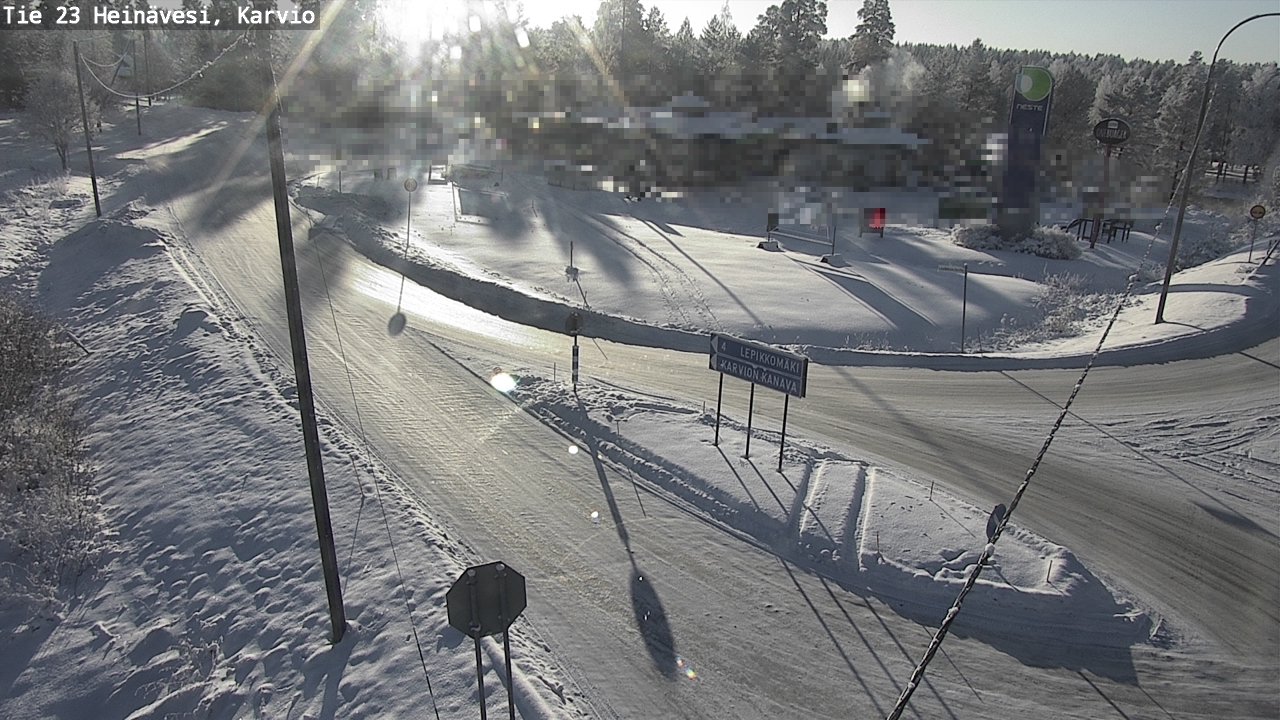 Weather Camera Image Road 23 Heinävesi, Karvio, Heinävesi, Pohjois-Karjala