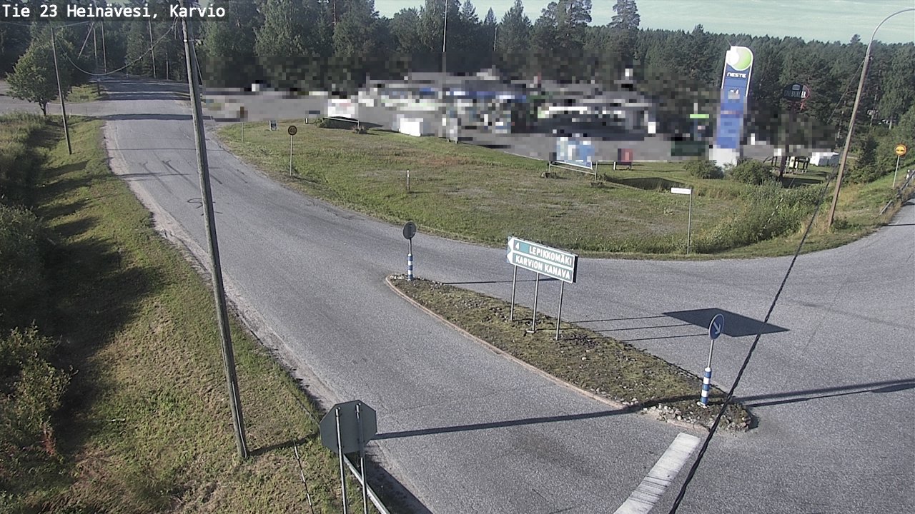 Weather Camera Image Road 23 Heinävesi, Karvio, Heinävesi, Pohjois-Karjala