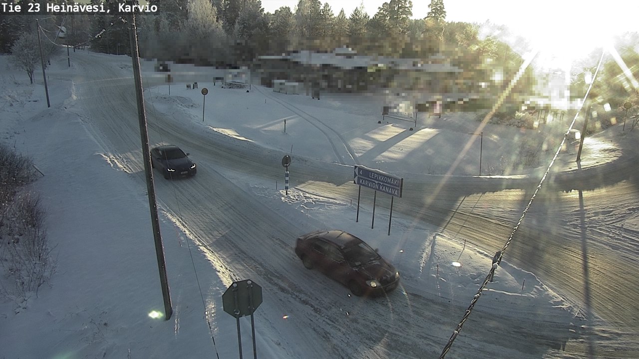 Weather Camera Image Road 23 Heinävesi, Karvio, Heinävesi, Pohjois-Karjala