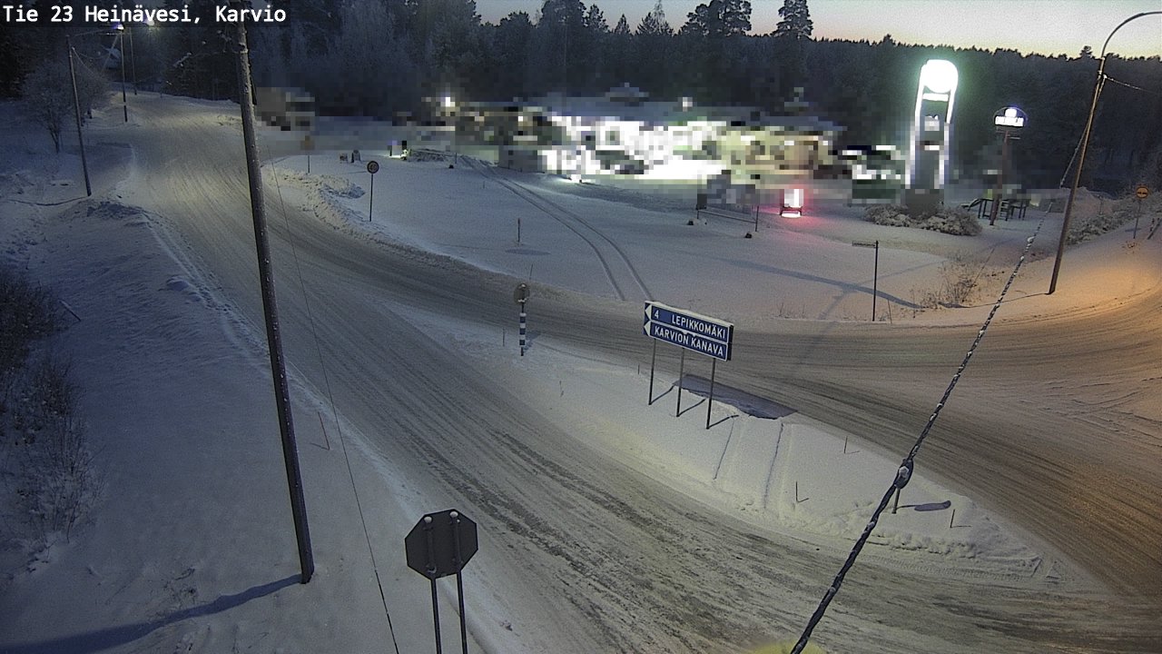 Weather Camera Image Road 23 Heinävesi, Karvio, Heinävesi, Pohjois-Karjala