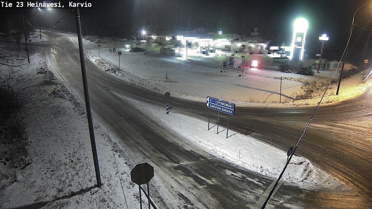 Weather Camera Image Väg 23 Heinävesi, Karvio, Heinävesi, Pohjois-Karjala
