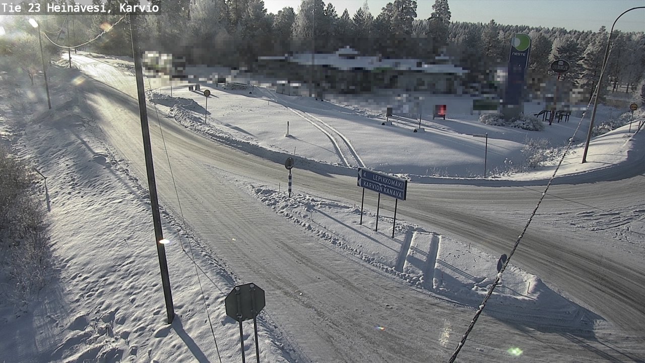 Weather Camera Image Road 23 Heinävesi, Karvio, Heinävesi, Pohjois-Karjala