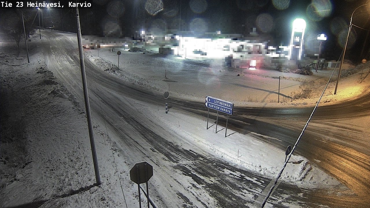 Weather Camera Image Väg 23 Heinävesi, Karvio, Heinävesi, Pohjois-Karjala