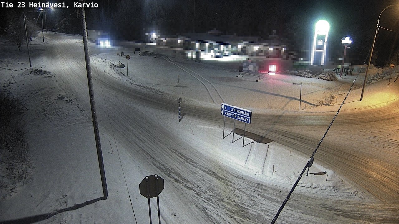Weather Camera Image Road 23 Heinävesi, Karvio, Heinävesi, Pohjois-Karjala