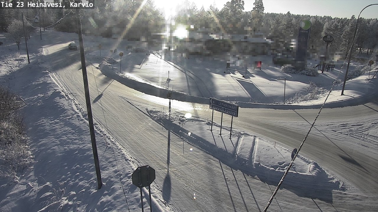 Weather Camera Image Road 23 Heinävesi, Karvio, Heinävesi, Pohjois-Karjala