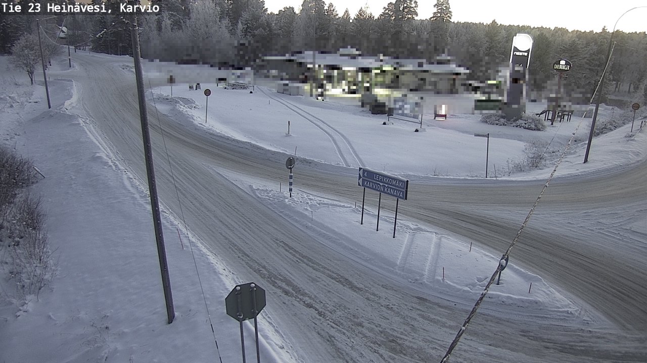 Weather Camera Image Road 23 Heinävesi, Karvio, Heinävesi, Pohjois-Karjala