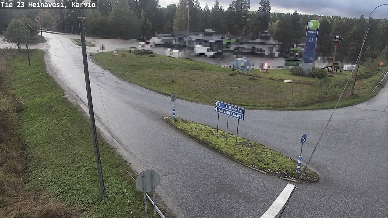Weather Camera Image Road 23 Heinävesi, Karvio, Heinävesi, Pohjois-Karjala