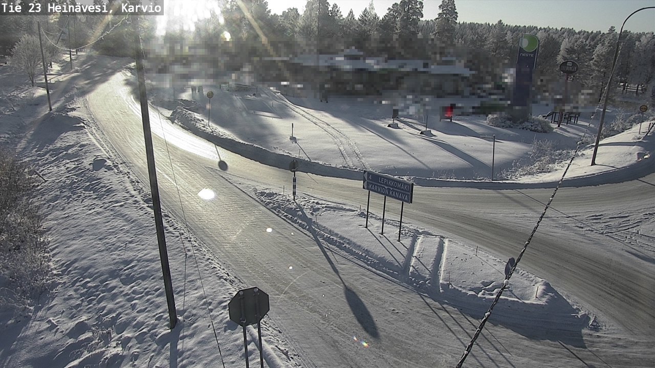 Weather Camera Image Road 23 Heinävesi, Karvio, Heinävesi, Pohjois-Karjala