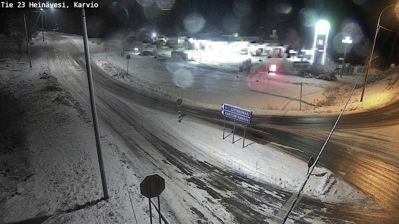 Weather Camera Image Väg 23 Heinävesi, Karvio, Heinävesi, Pohjois-Karjala