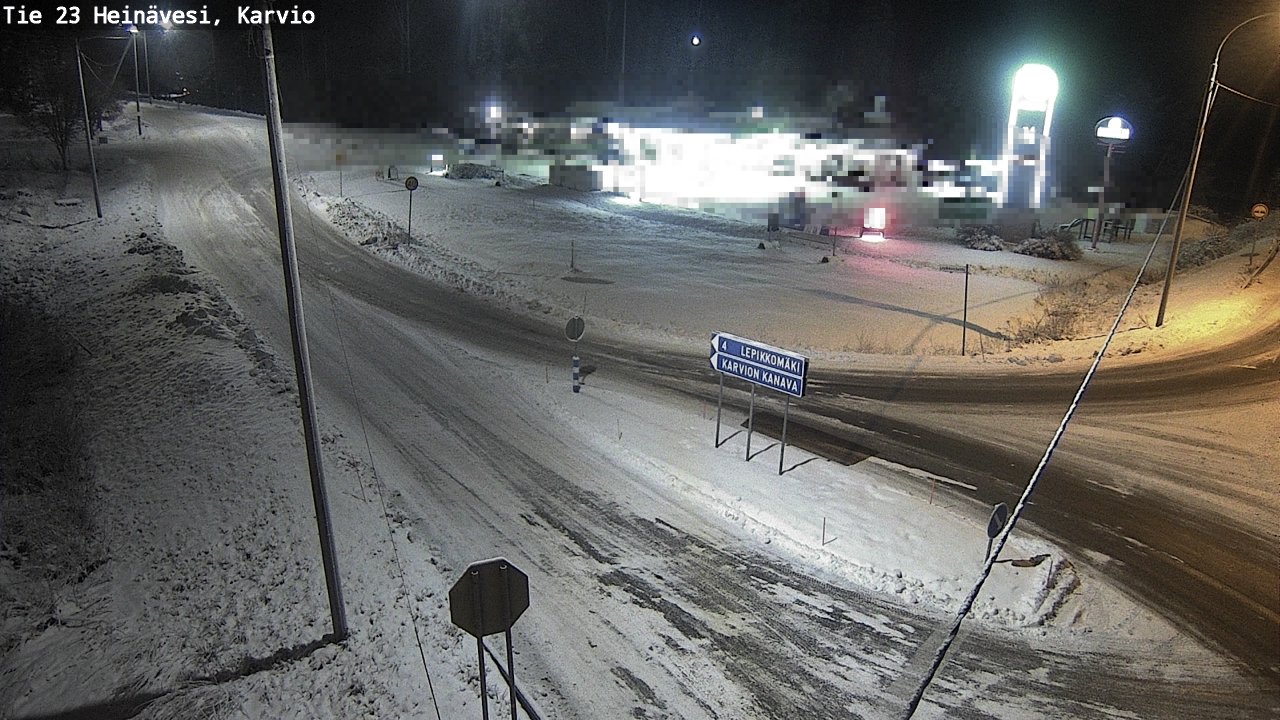 Weather Camera Image Väg 23 Heinävesi, Karvio, Heinävesi, Pohjois-Karjala