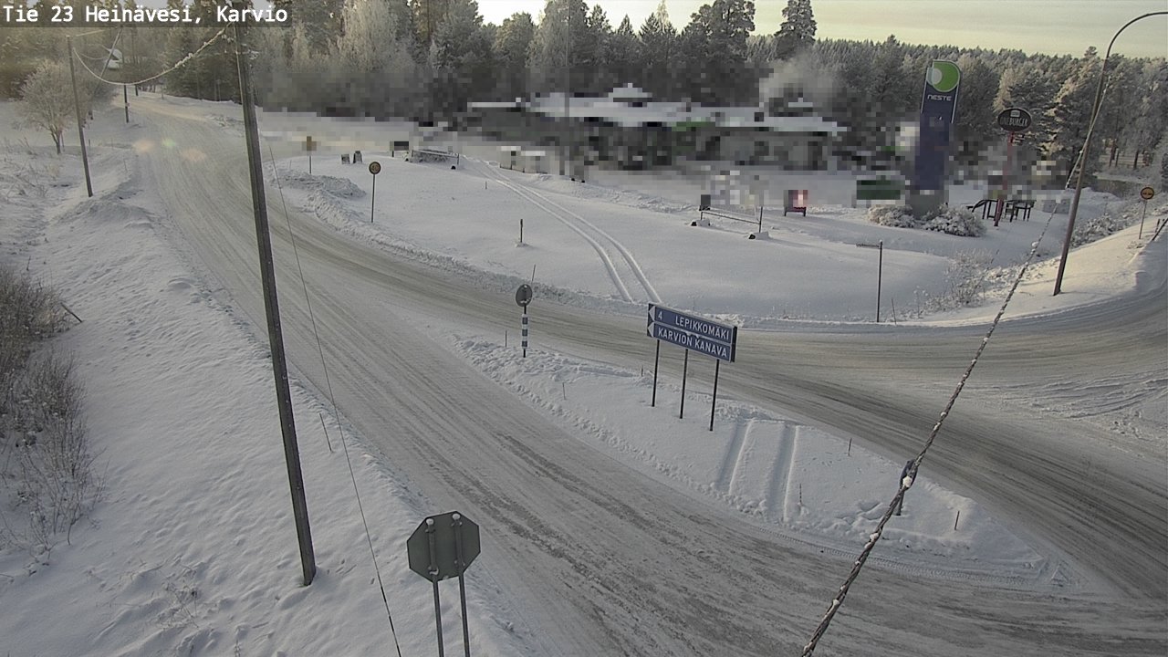 Weather Camera Image Road 23 Heinävesi, Karvio, Heinävesi, Pohjois-Karjala