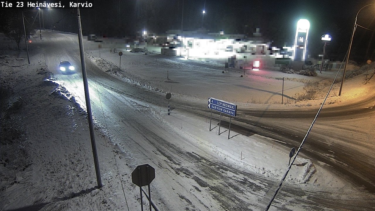 Weather Camera Image Väg 23 Heinävesi, Karvio, Heinävesi, Pohjois-Karjala