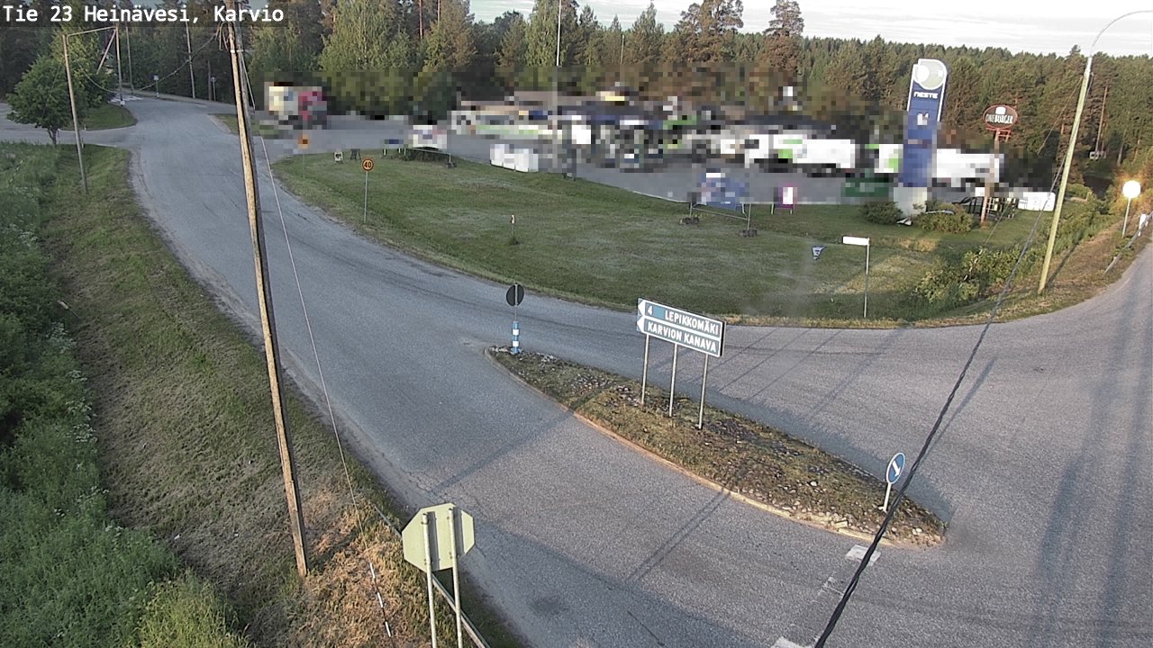 Weather Camera Image Road 23 Heinävesi, Karvio, Heinävesi, Pohjois-Karjala