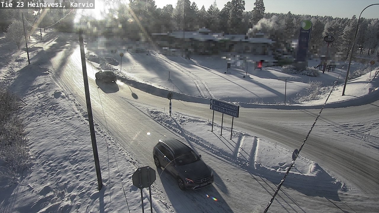 Weather Camera Image Road 23 Heinävesi, Karvio, Heinävesi, Pohjois-Karjala