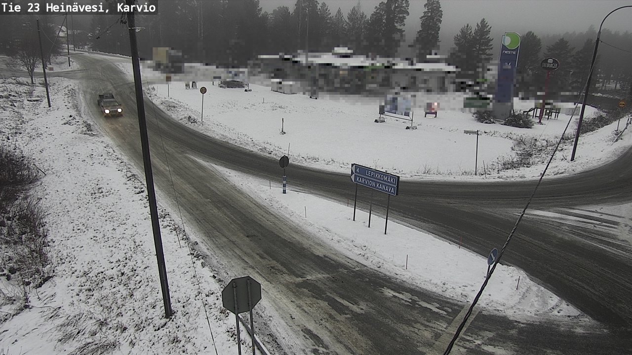 Weather Camera Image Väg 23 Heinävesi, Karvio, Heinävesi, Pohjois-Karjala