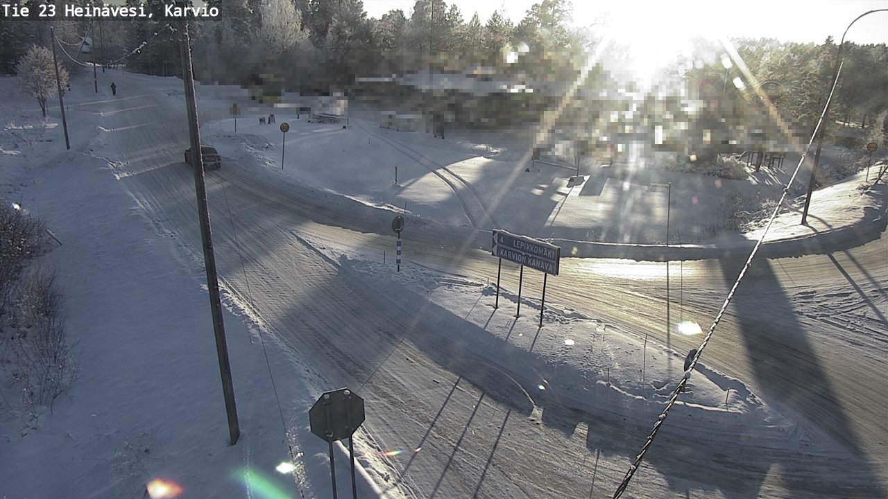 Weather Camera Image Road 23 Heinävesi, Karvio, Heinävesi, Pohjois-Karjala
