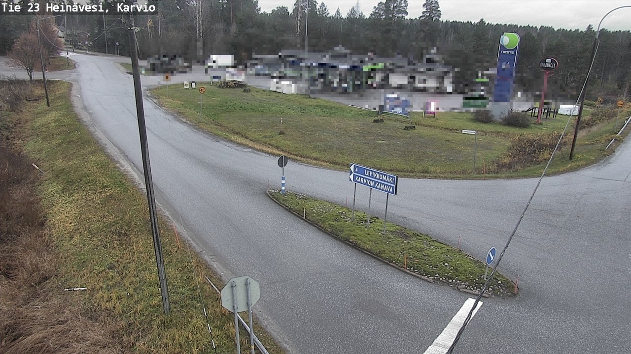 Weather Camera Image Väg 23 Heinävesi, Karvio, Heinävesi, Pohjois-Karjala